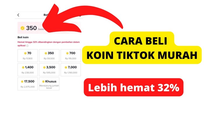 Cara Top Up Koin TikTok Paling Murah