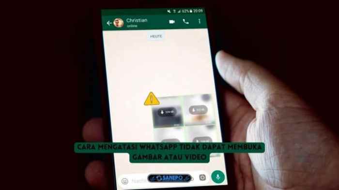 Cara Mengatasi Gagal Download Gambar di WA