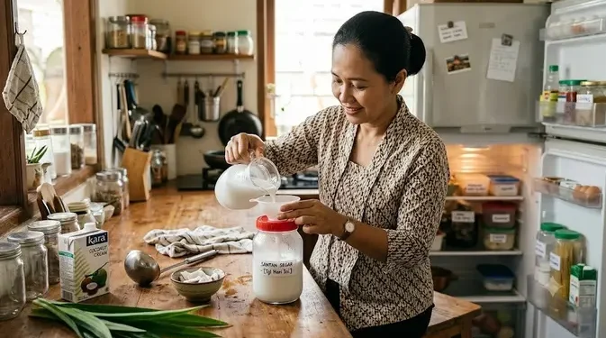 7 Cara Menyimpan Santan Agar Tidak Basi dan Tetap Segar Berhari-hari