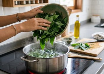Ukuran Air Merebus Daun Singkong Agar Cepat Empuk dan Tetap Hijau dengan Trik Restoran Padang