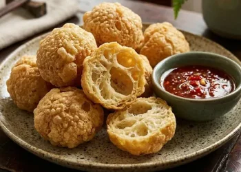 Resep Bakso Goreng Kopong Renyah ala Restoran Chinese Food Berongga di Dalam