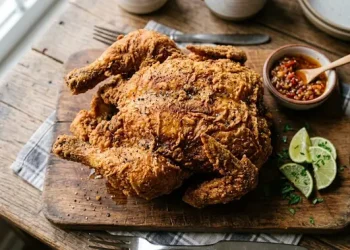 Goreng Ayam Utuh agar Matang Merata, Tidak Gosong dan Tetap Juicy