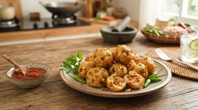 Resep Bola-Bola Tahu Isi Ayam Pedas yang Lezat untuk Camilan Keluarga