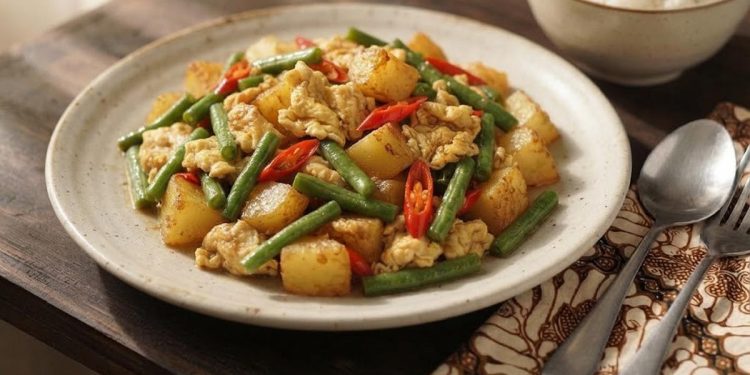 Resep Tumis Kentang Telur dan Kacang Panjang Menu Sederhana yang Gurih dan Mengenyangkan